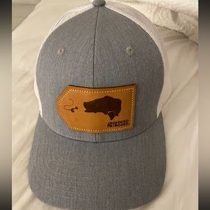 Hooked and tagged bass patch hat
